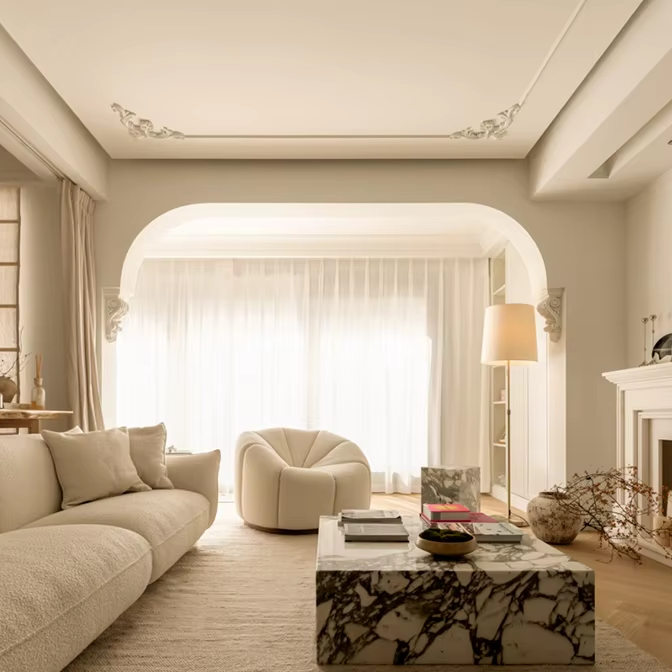 Interior Design Consultant - サンハイフレンチスタイルインテリアデザインマスタープランレイアウト空間計画マンション無料コンサルタント詳細装飾フロアプラン
