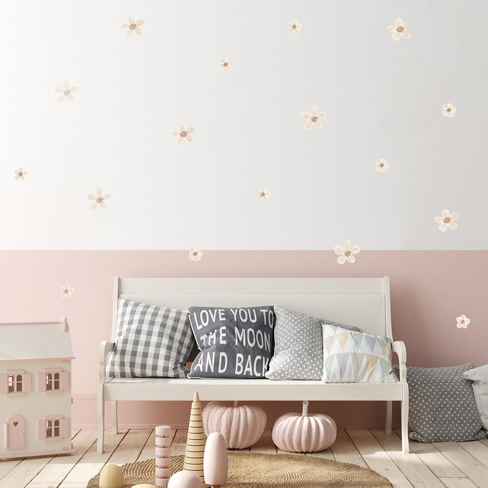 Interior Design Quotes - 自由奔放に生きるソリッドカラーの花保育園ウォールステッカー取り外し可能な子供 DIY ウォールステッカーキッズルームリビングルームインテリア家の装飾