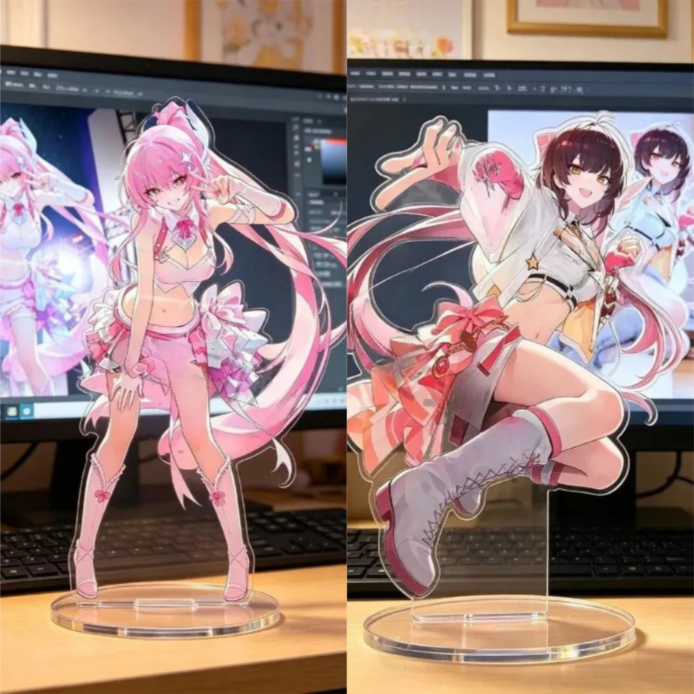 Interior Design House - Wuthering Waves ゲームフィギュア Aemeath Hiyuki アクリルスタンド高美サインモデルプラークデスクトップディスプレイ装飾家の装飾品