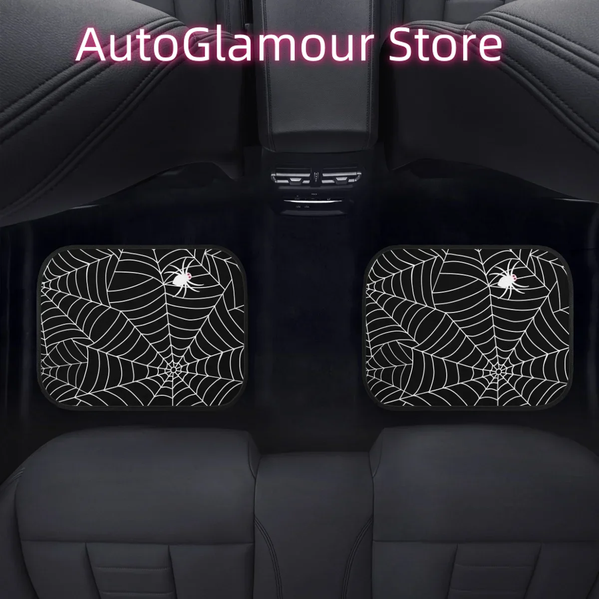 黒蜘蛛の巣デザイン車のフロアマットプロテクター洗える滑り止め - Interior Design Web Free のレビューと価格