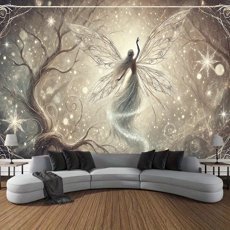ファンタジー妖精の木の壁画 2D HD 印刷魔法のアート装飾 - Interior Design Hd のレビューと価格