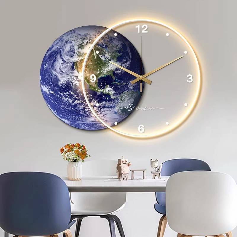 ヴィンテージ高級壁掛け時計ユースルーユニークな針モダンオフィ - Interior Design Vintage Modern のレビューと価格