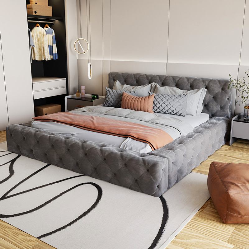 アクセント高級ベッド北欧快適なクリエイティブ美的デザイナーヴ - Interior Design Vintage Modern のレビューと価格