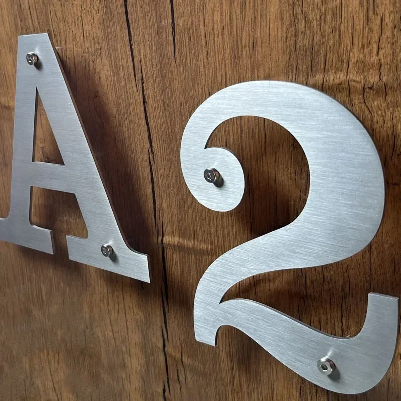 ステンレス鋼の屋外アドレスの看板,文字,数字,数字,屋外,金 - Interior Design Quotes のレビューと価格