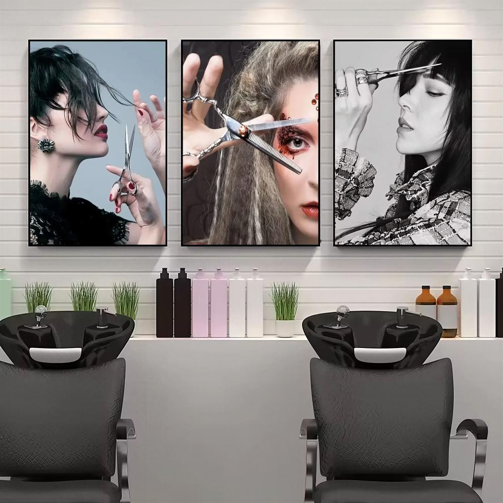 モダンなヘアサロンHDウォールアートポスター 美容装飾 美容 - Interior Design Hd のレビューと価格