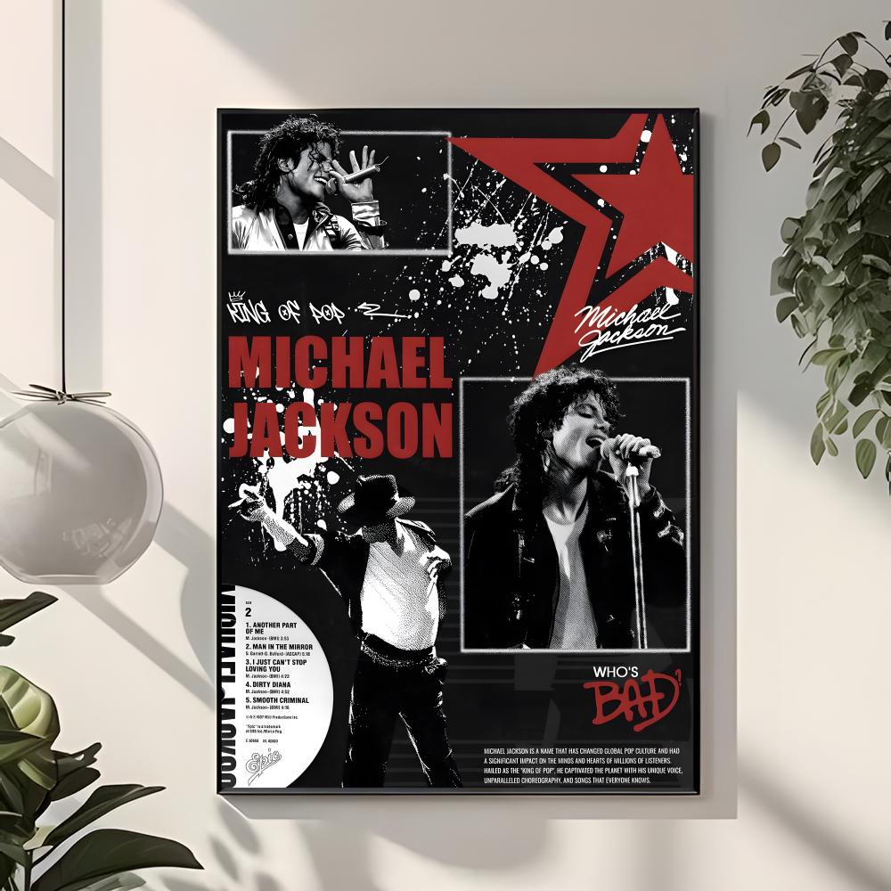 ポップダンサーM-マイケル・ジャクソンポスター クラシックな - Interior Design Poster のレビューと価格