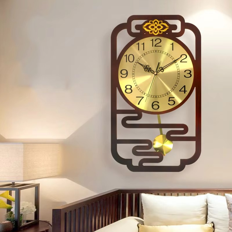 スイープムーブメント木製壁掛け時計 ユニークなデザイン ヴィ - Interior Design Vintage Modern のレビューと価格