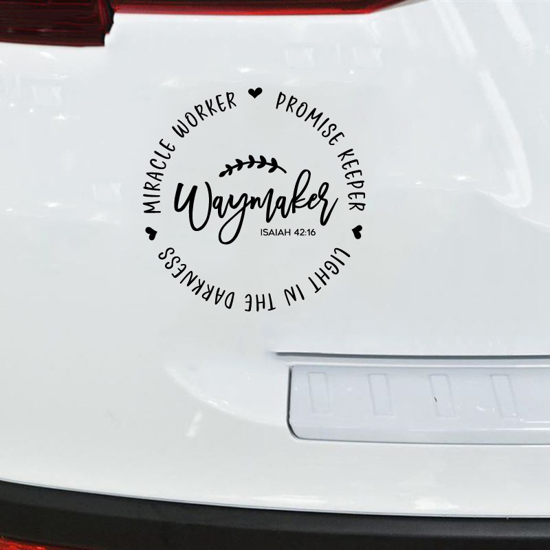 Waymaker Christian 引用ビニールステッカー - Interior Design Quotes のレビューと価格