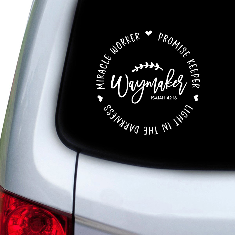 Waymaker Christian 引用ビニールステッカー - Interior Design Quotes のレビューと価格