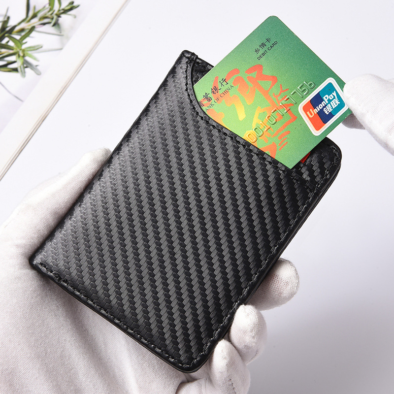 超薄型カーボンファイバーウォレット - IDウィンドウと複数 - Interior Design Vintage Modern のレビューと価格