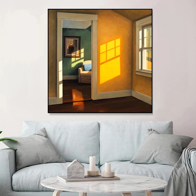 北欧窓外風景キャンバス絵画プリント風景インテリア壁アートポス - Interior Design Poster のレビューと価格