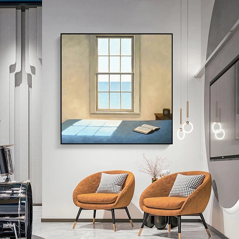 北欧窓外風景キャンバス絵画プリント風景インテリア壁アートポス - Interior Design Poster のレビューと価格