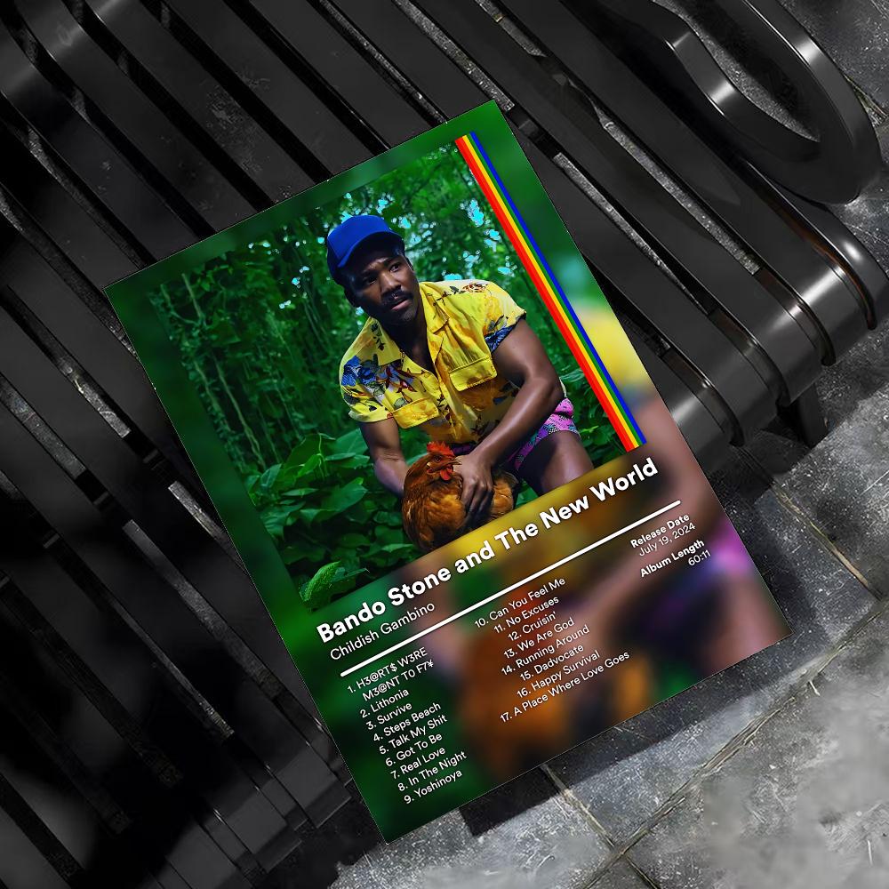C-Childish Gambino 音楽アルバム絵画書道キ - Interior Design Poster のレビューと価格
