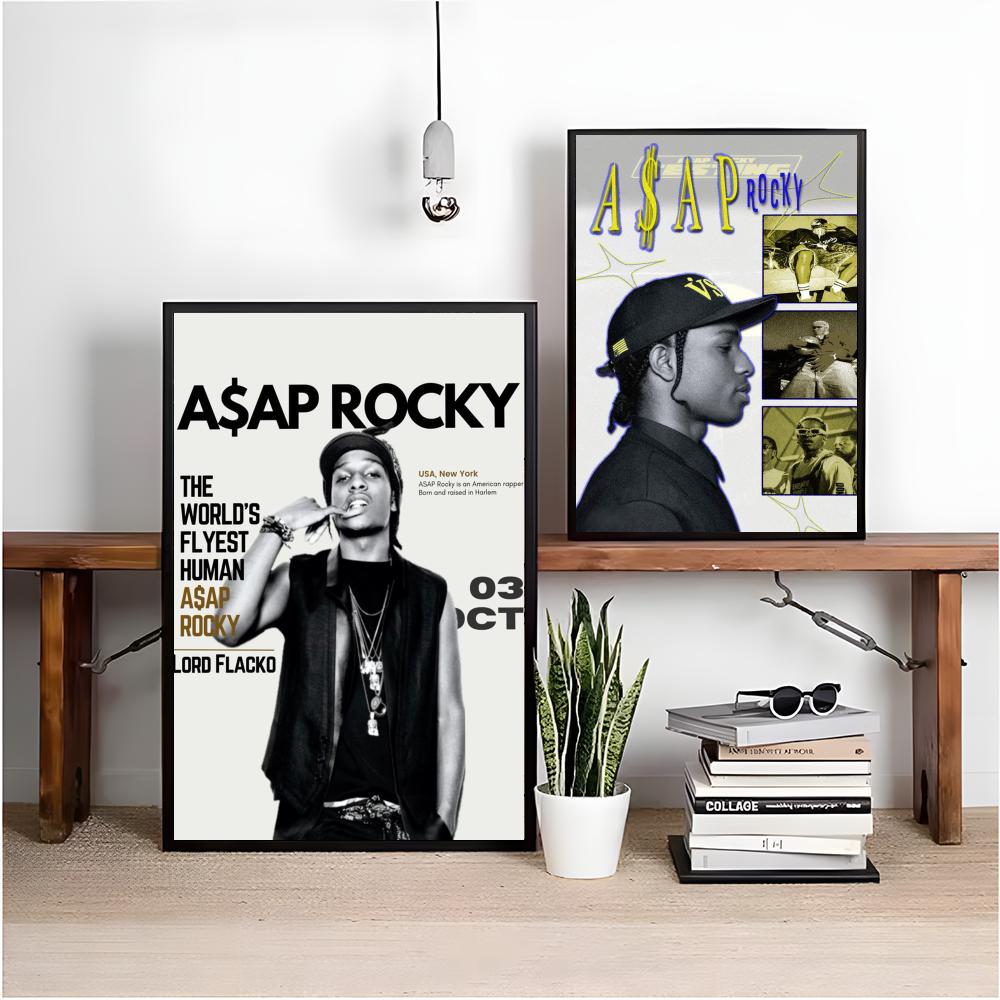 A-AP ロッキー A-ASAP ラップアルバム絵画書道写真 - Interior Design Poster のレビューと価格