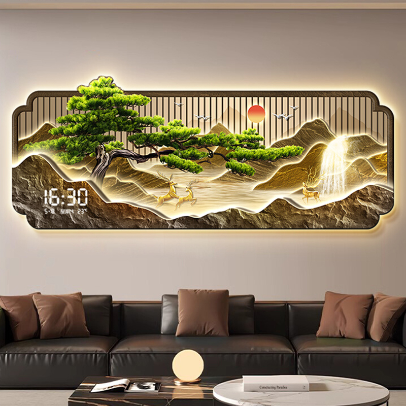 リビングルームのデザイン壁時計高級モダンインテリアヴィンテー - Interior Design Vintage Modern のレビューと価格