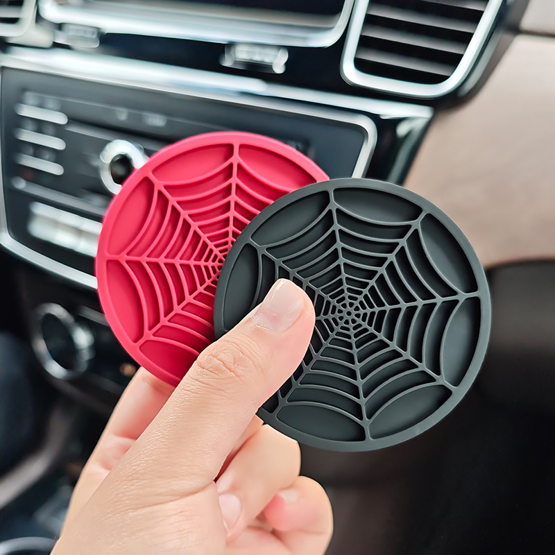 4個入り 蜘蛛の巣デザイン 車用カップホルダーコースター、滑 - Interior Design Web Free のレビューと価格