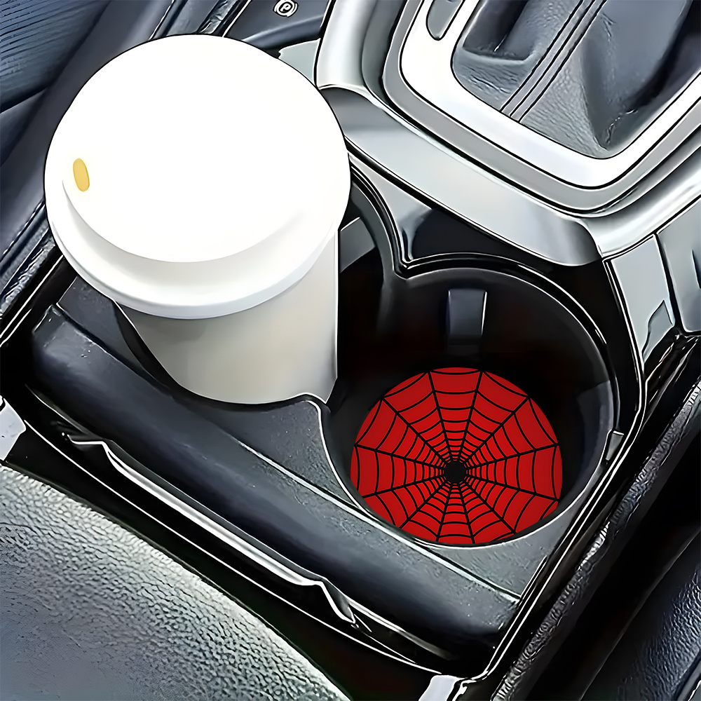 4個入り 蜘蛛の巣デザイン 車用カップホルダーコースター、滑 - Interior Design Web Free のレビューと価格