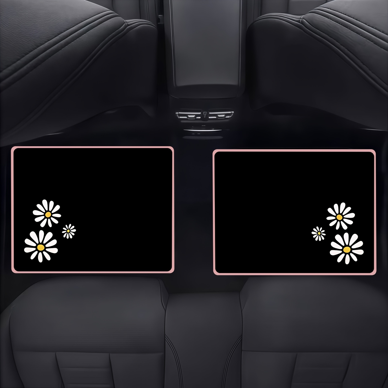 小さなデイジー柄の車用フロアマット4枚セット。車の内装を美し - Interior Design Its のレビューと価格