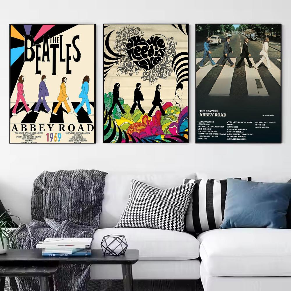 ポップバンド T-ビートルズ ポスター モダン ミニマリスト - Interior Design Poster のレビューと価格